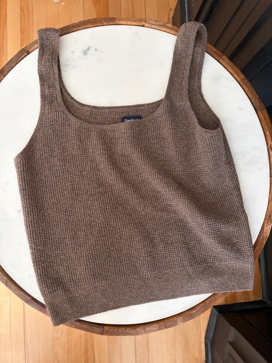 GAP Tops - GAP Brown Ribbed Knit Tank Top